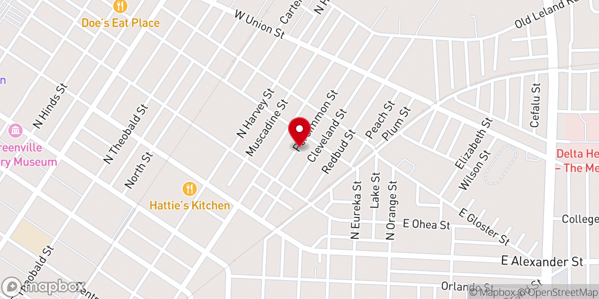 Map showing location of Mt Carmel Church