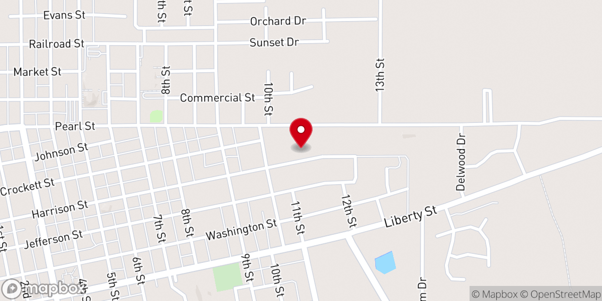 Map showing location of Maranatha Baptist Church