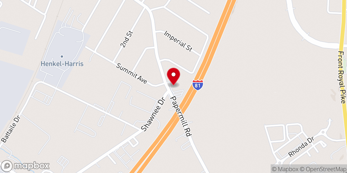 Map showing location of Southside Church of Christ