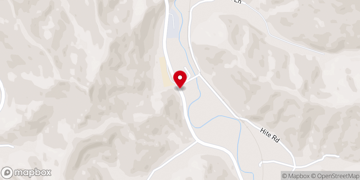 Map showing location of Left Beaver Church