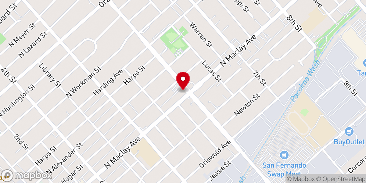 Map showing location of Mission City Church