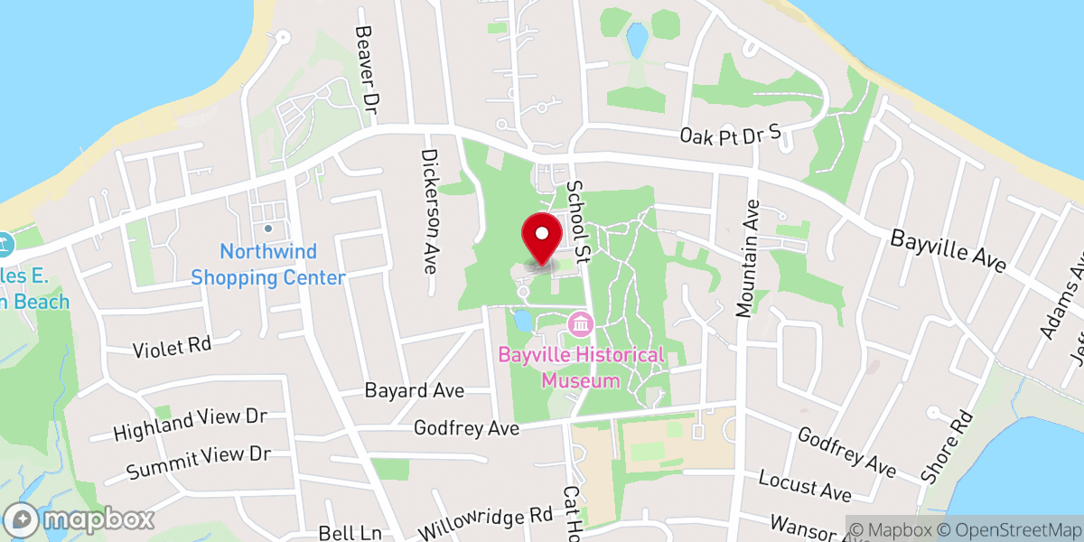 Map showing location of Saint Gertrude's Rectory