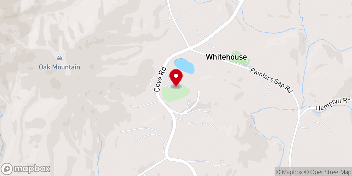 Map showing location of Montford Cove Church