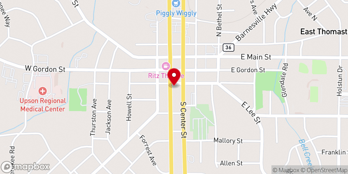 Map showing location of Big Chic Uptown