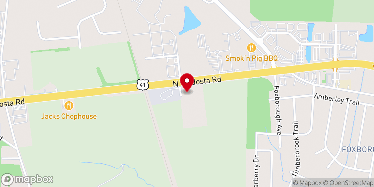 Map showing location of North Valdosta Church of Christ