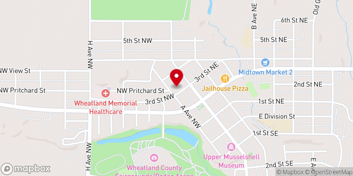 Map showing location of St Joseph Catholic Church