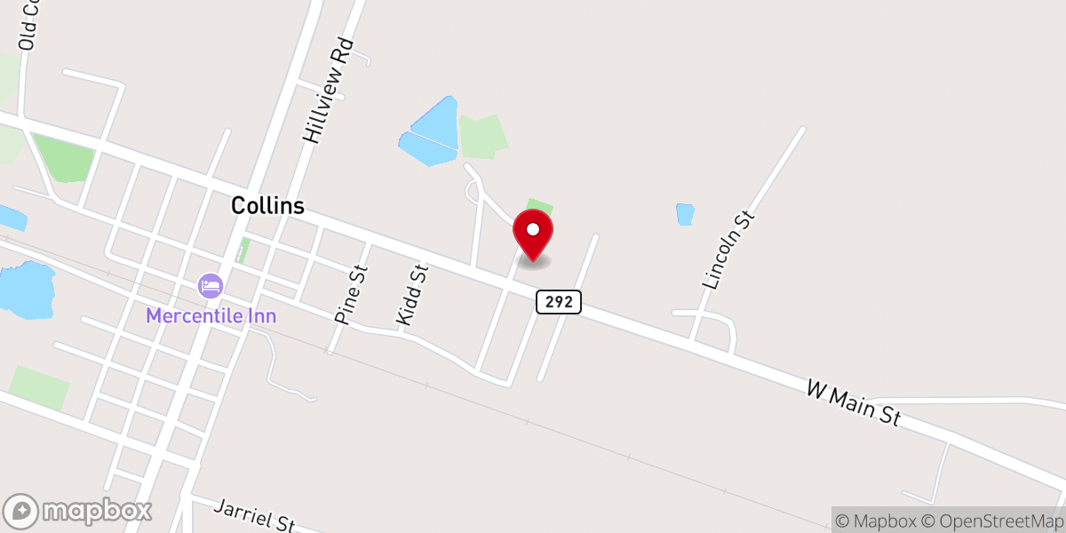 Map showing location of Simmons Temple Holiness Church