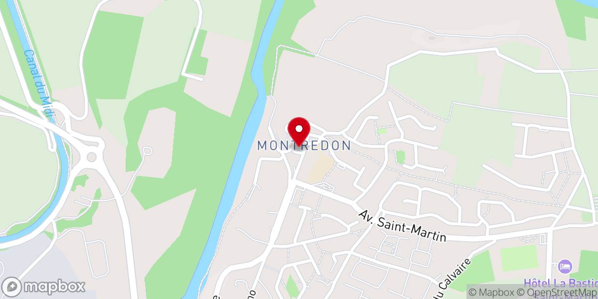 Map showing location of Église St Martin
