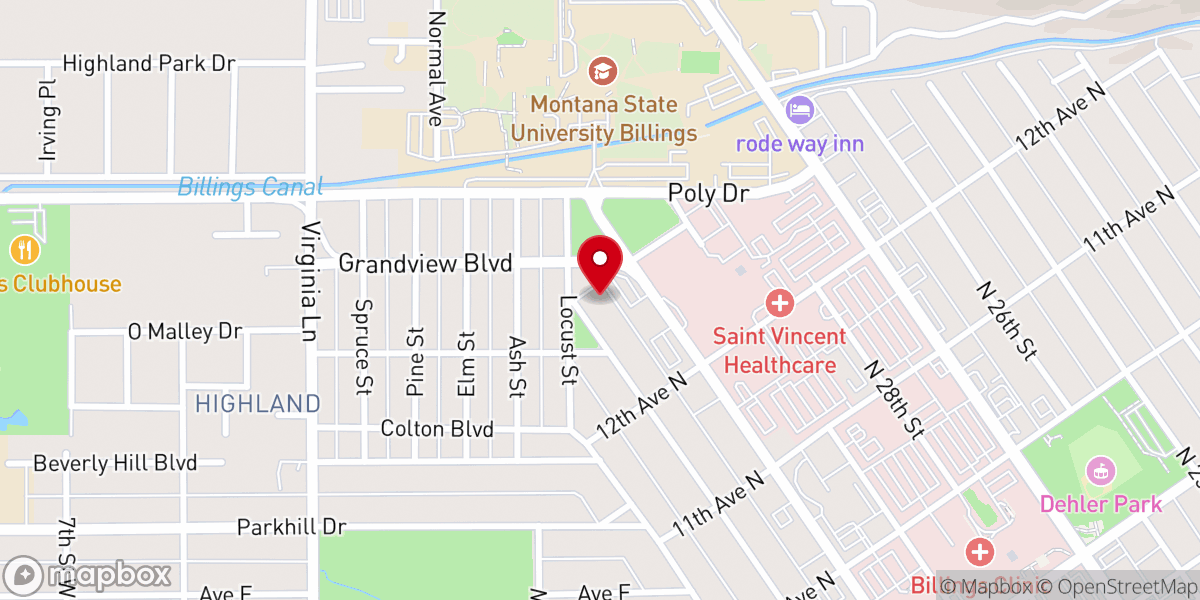 Map showing location of First English Lutheran Church