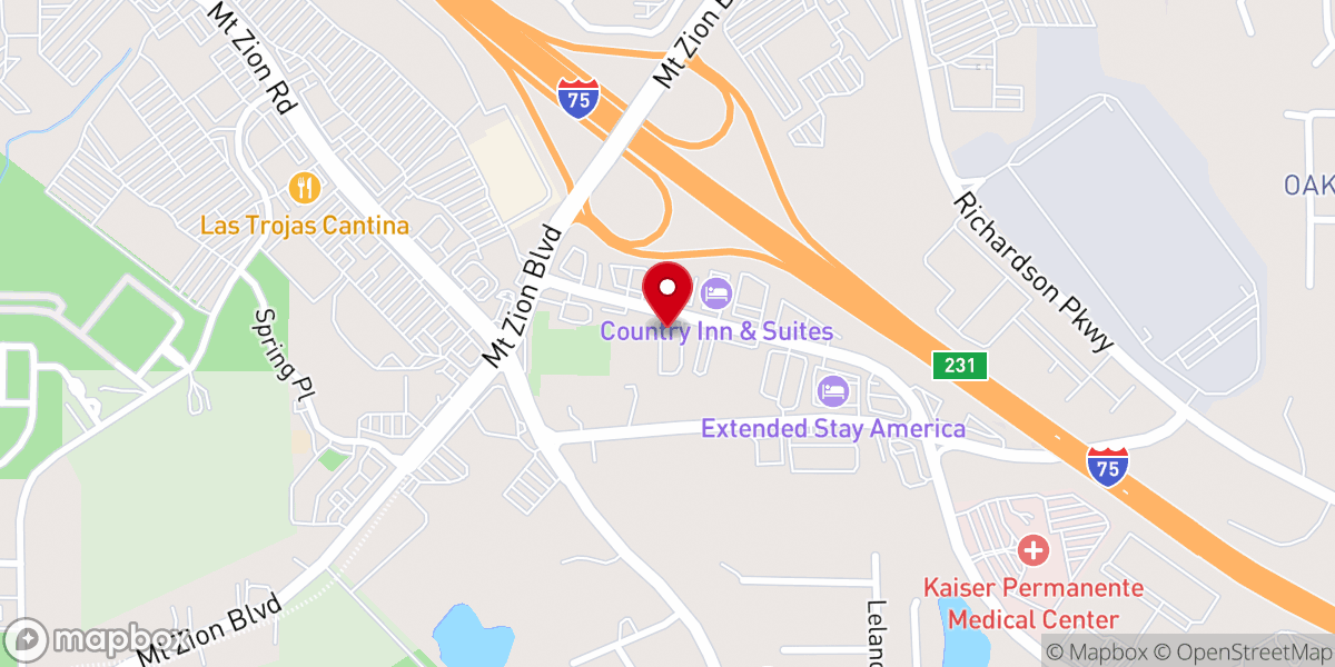 Map showing location of Cyrus Redemption Center Fellowship
