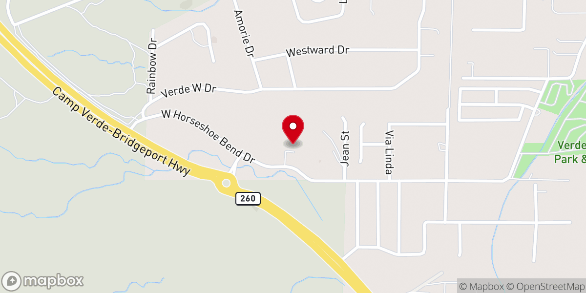 Map showing location of Living Waters Baptist Church