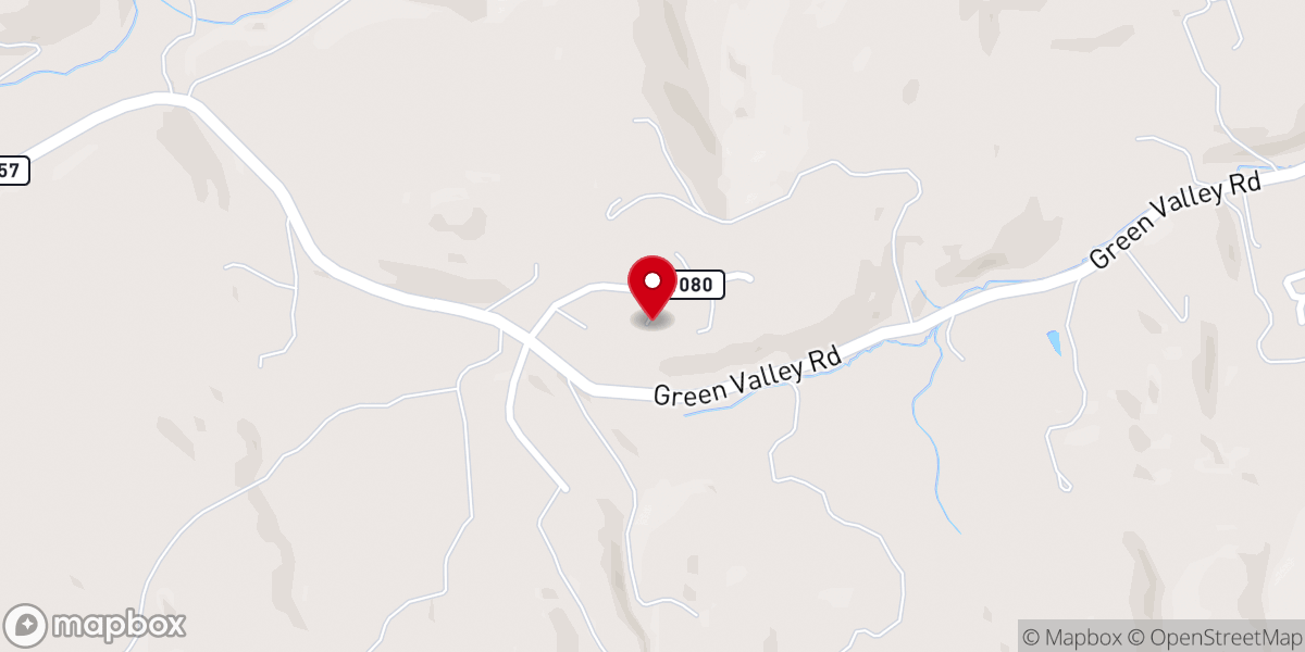 Map showing location of Mountain View Community Church