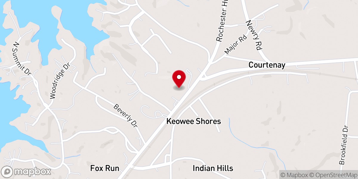 Map showing location of Hosanna Christian Ministries
