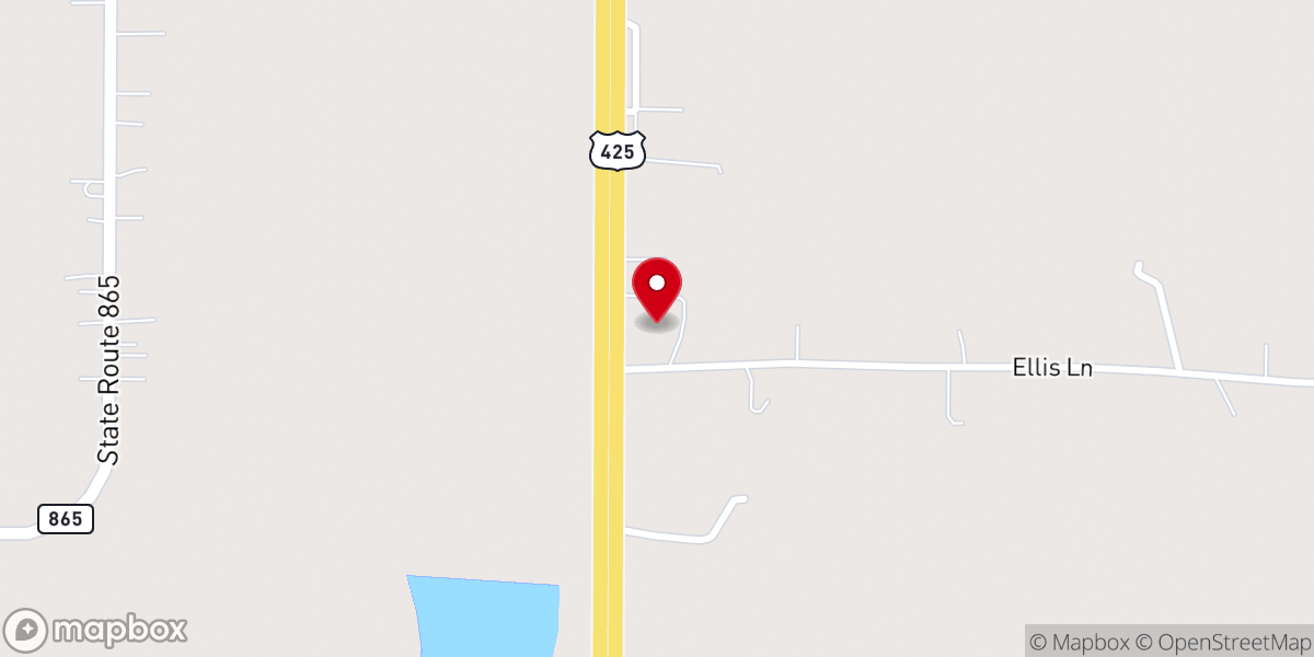 Map showing location of River of Life Church