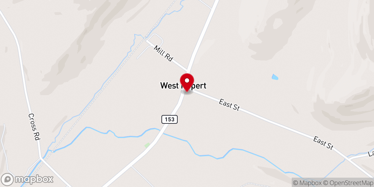 Map showing location of Church of Christ