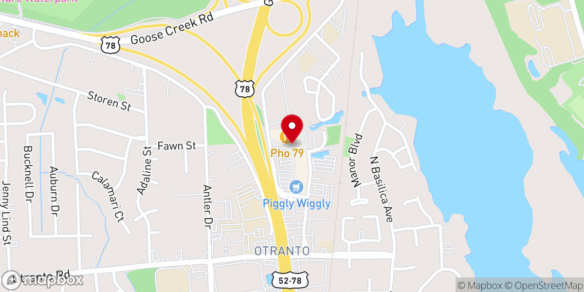 Map showing location of Calvary Chapel of Charleston