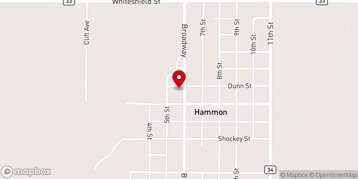 Map showing location of Community Fellowship Church