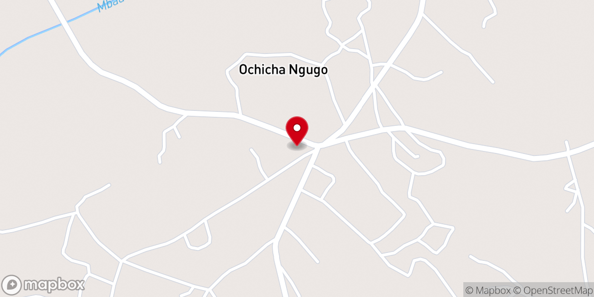 Map showing location of Saint Peter's Anglican Church, Umuoziri, Inyishi, Ikeduru
