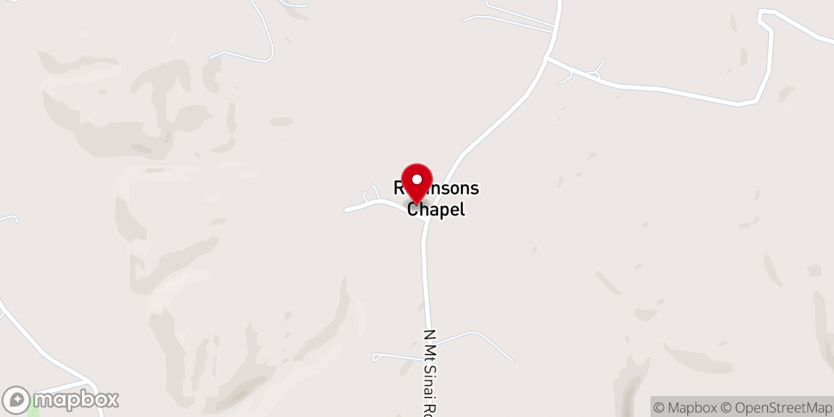 Map showing location of The Cross at Mt. Sinai