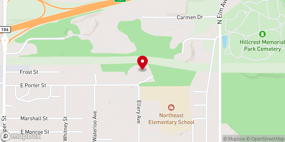 Map showing location of Chesterton Academy of St. George