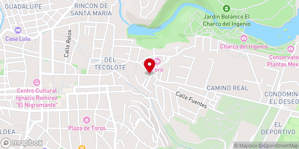 Map showing location of Capilla de San José de la Montaña