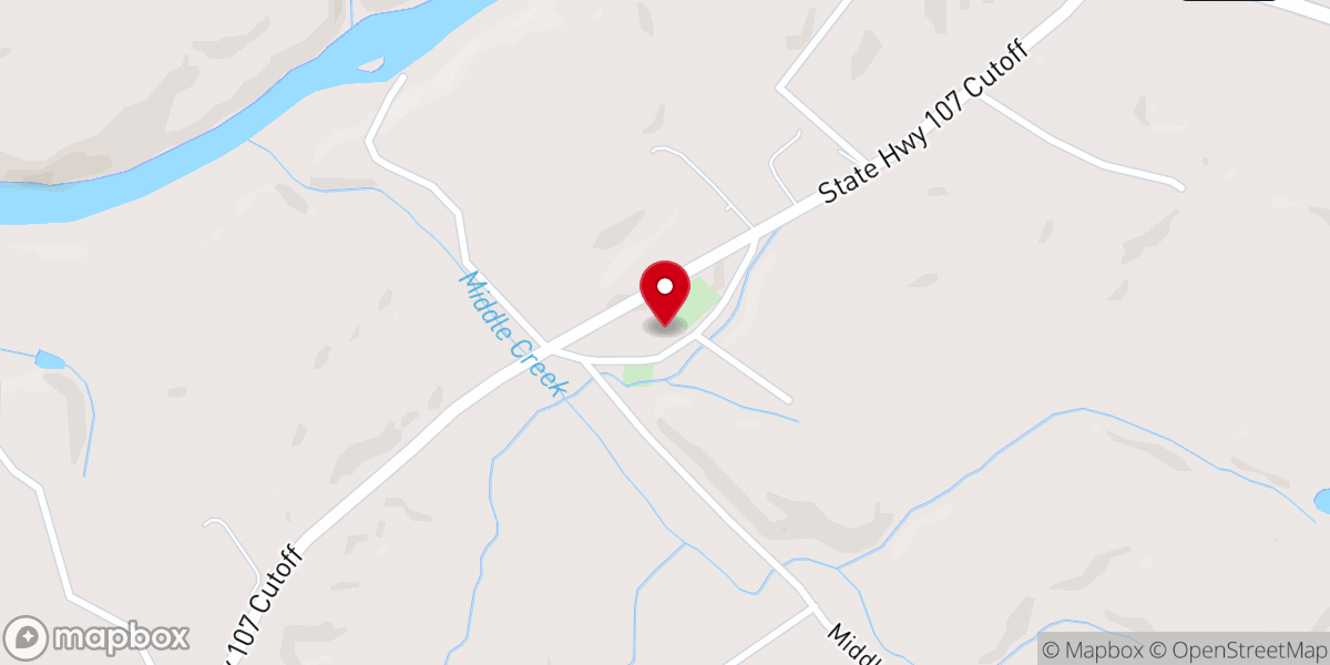 Map showing location of Hermon United Methodist Church