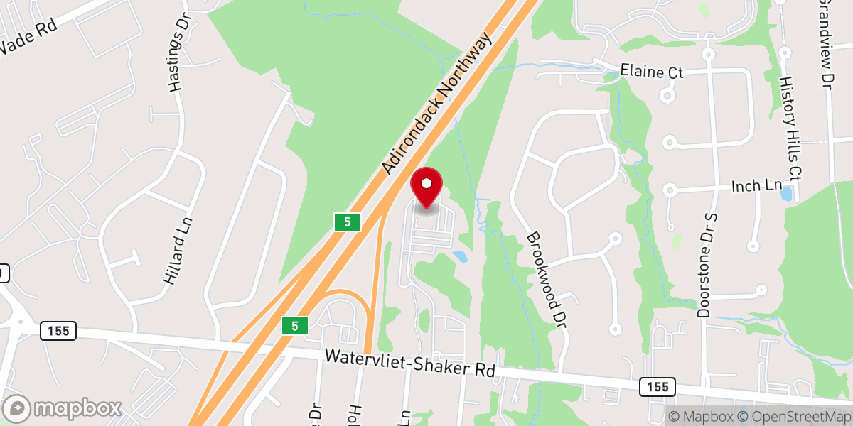 Map showing location of Life.Church Albany