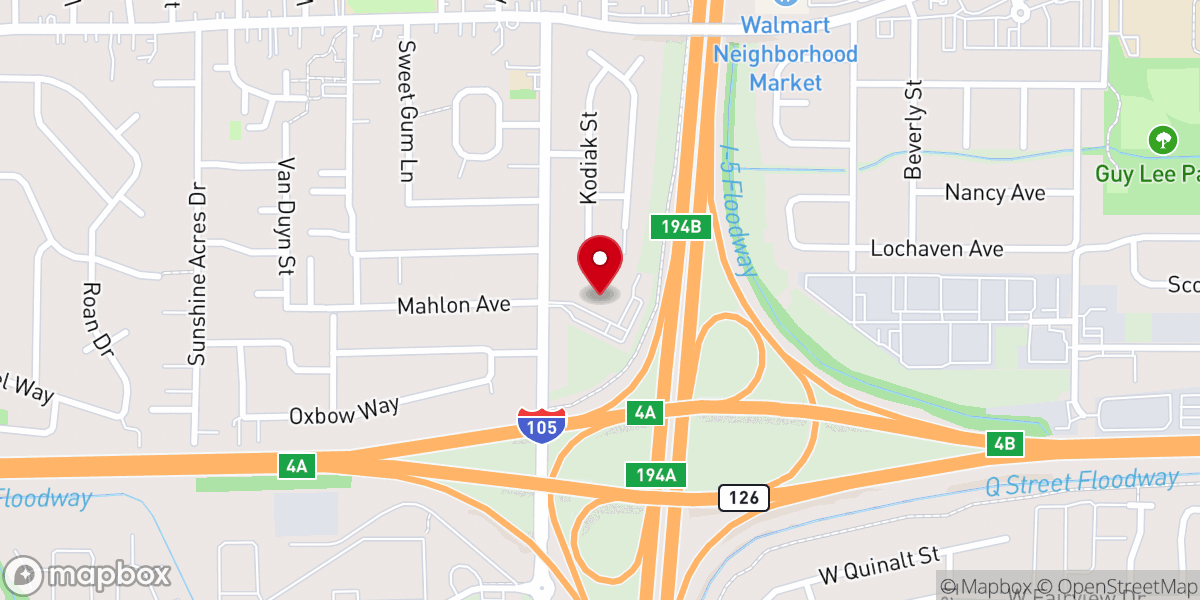 Map showing location of Garden Way Church