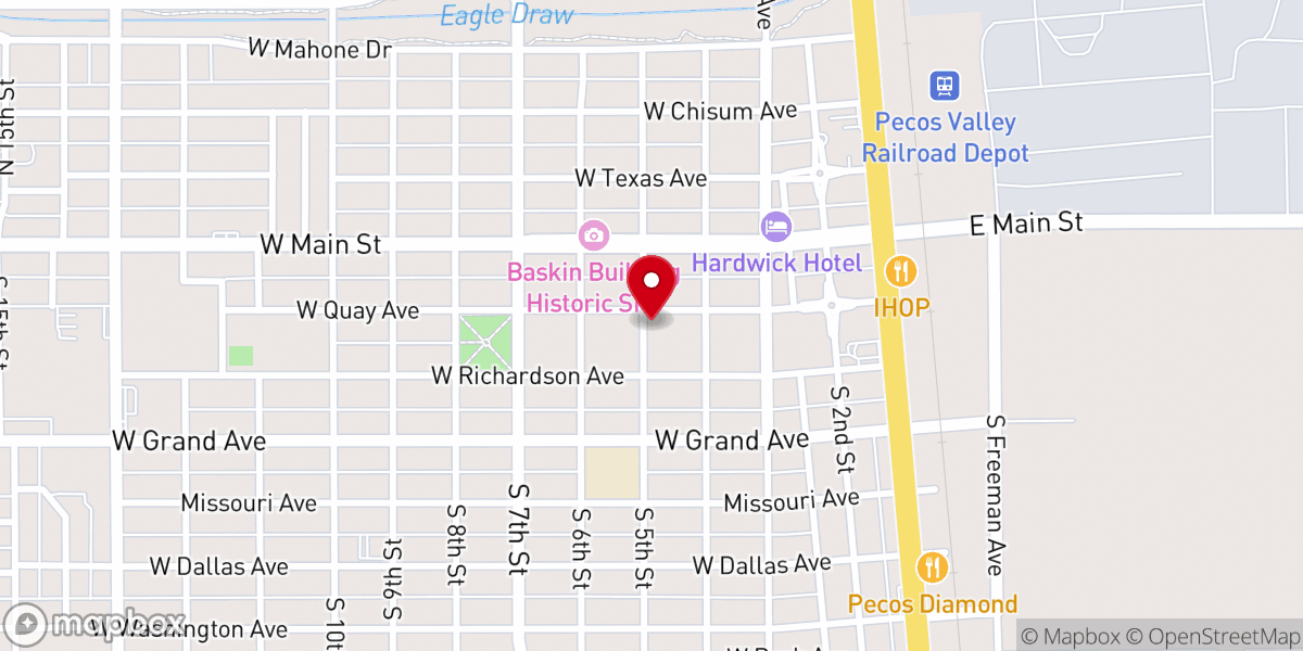 Map showing location of Methodist Episcopal Church