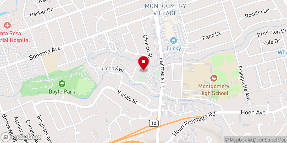 Map showing location of Santa Rosa Nazarene Church