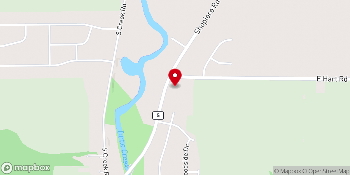 Map showing location of Rock Valley Chapel