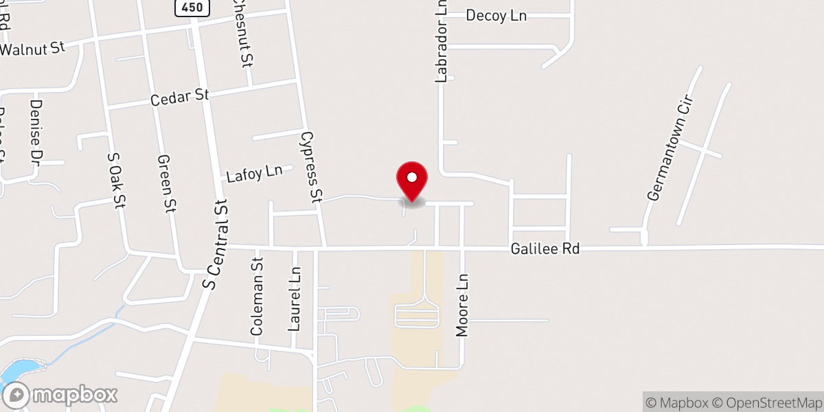 Map showing location of Our Lady of Grace Catholic Church