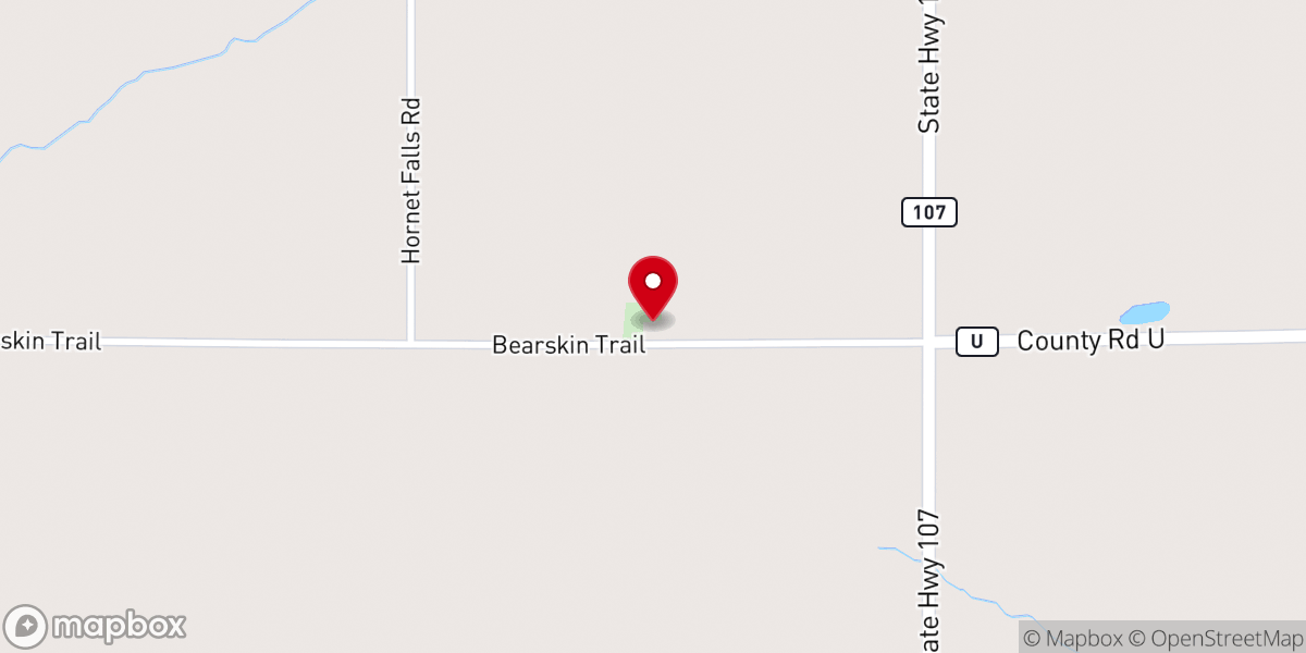 Map showing location of Rib Falls United Methodist Church