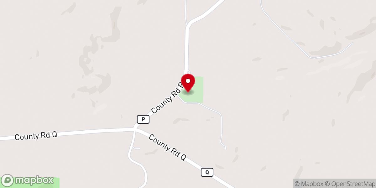 Map showing location of Otter Creek Lutheran church