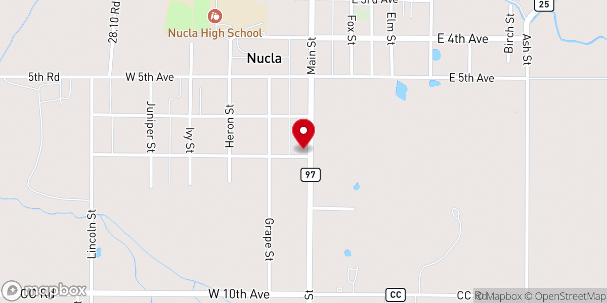 Map showing location of Union Congregational Church
