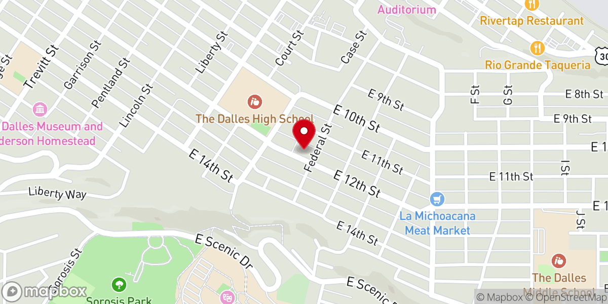 Map showing location of The Big Dream Church For Christ