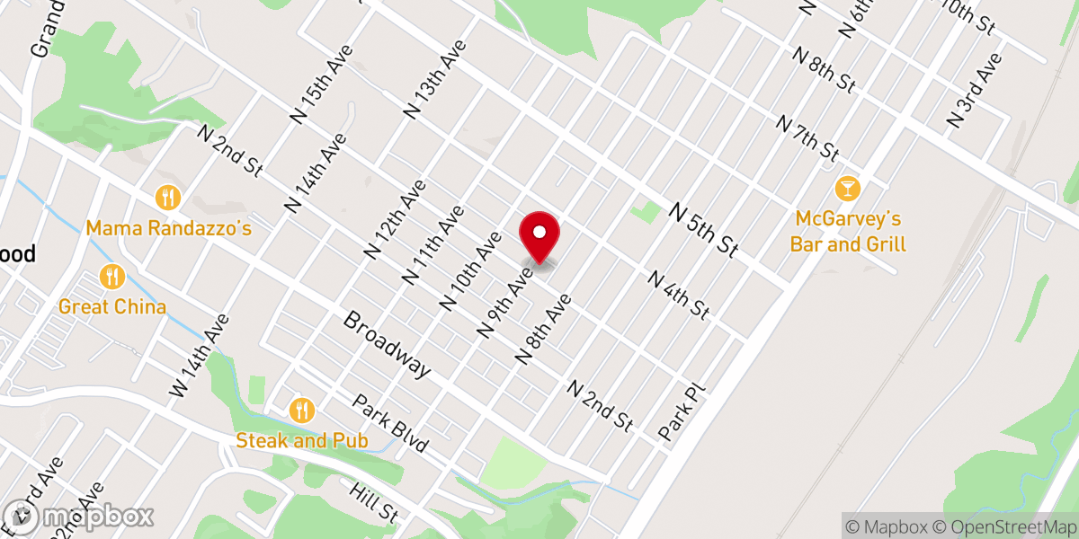 Map showing location of Juniata Church of the Brethren