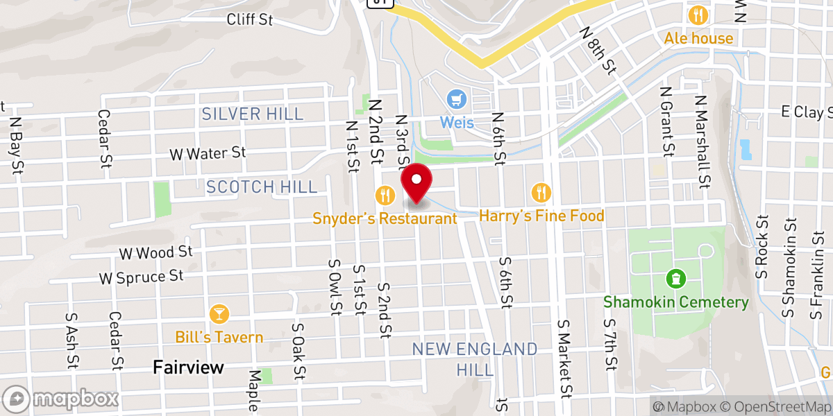 Map showing location of Restoration Ministries Church