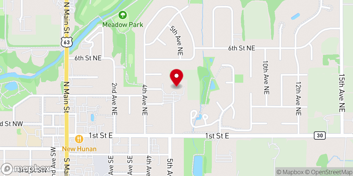 Map showing location of Zion Lutheran Church