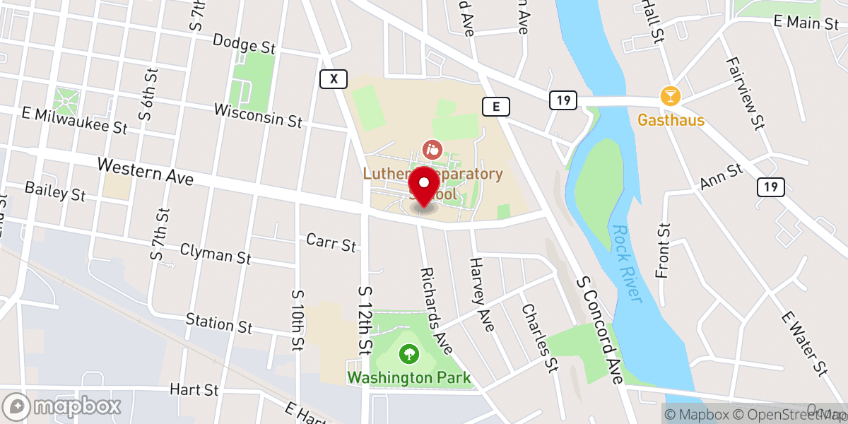 Map showing location of LPS Chapel