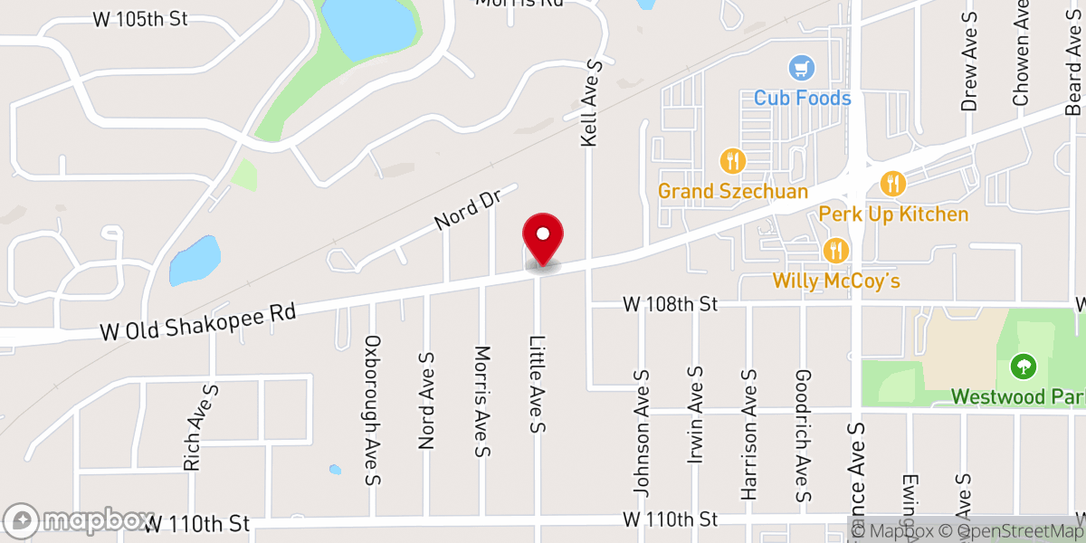 Map showing location of St Bonaventure catholic church