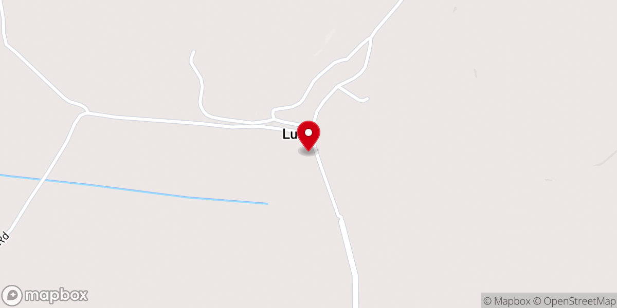 Map showing location of Luray Baptist Church