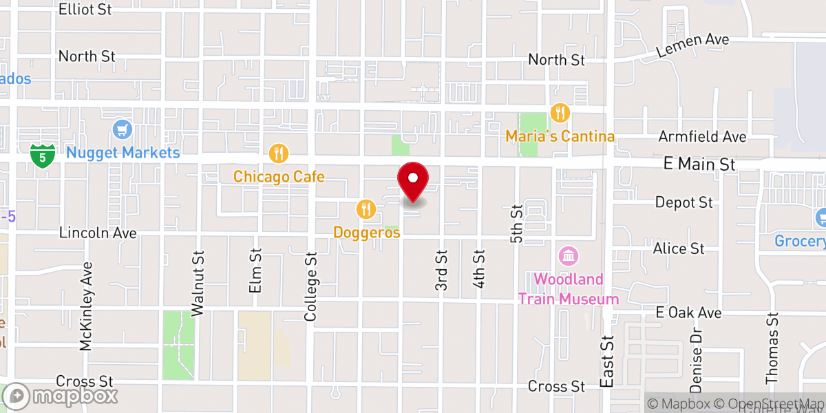 Map showing location of Greater 2nd Baptist Church