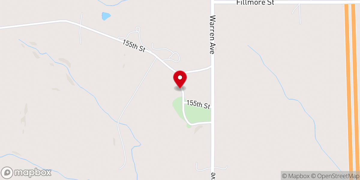 Map showing location of St. Patrick's Catholic Church
