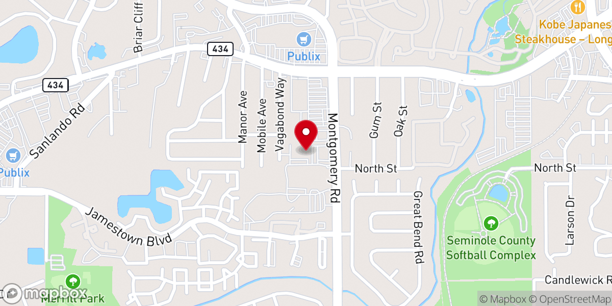 Map showing location of Annunciation Parish Office