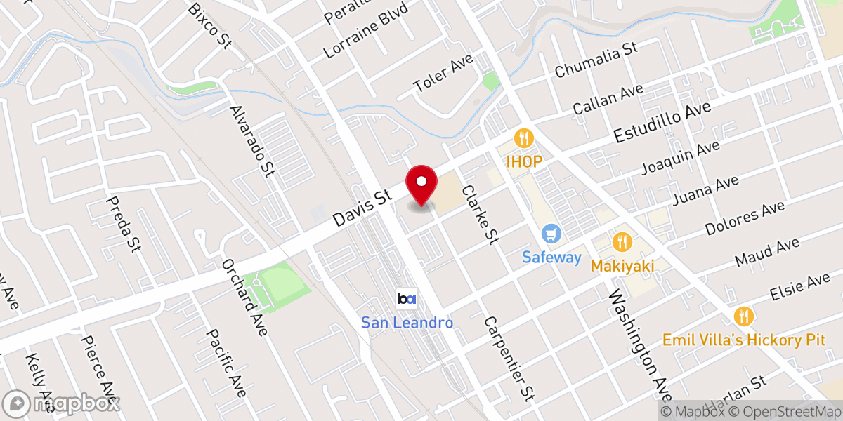 Map showing location of St. Leander Church