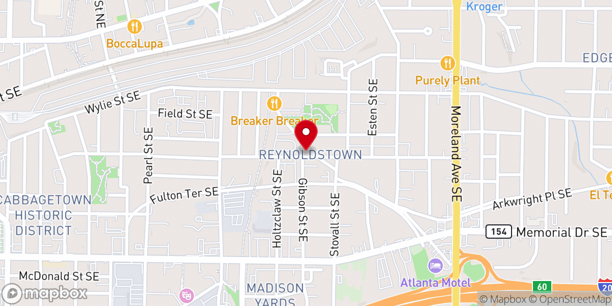Map showing location of Greater Community Missionary Baptist Church