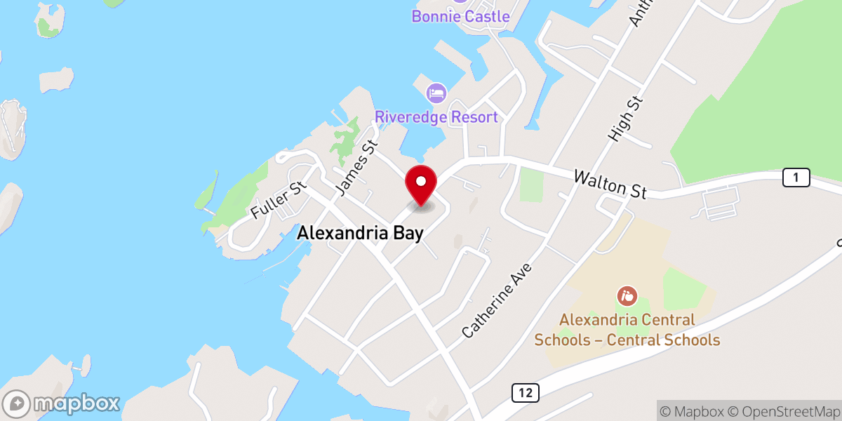 Map showing location of St. Cyril's Catholic Church