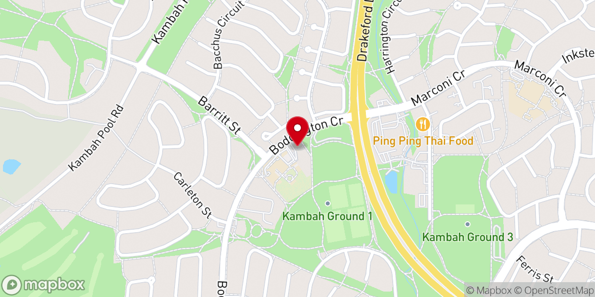 Map showing location of St Thomas the Apostle Catholic Church