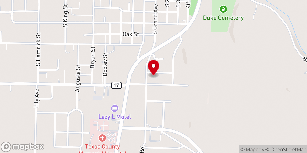 Map showing location of St Mark's Catholic Church